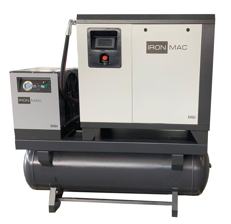 Винтовой компрессор IRONMAC IC 7,5/10 DIGI DF 500L